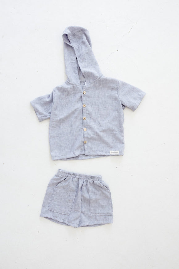 Hooded Set | Grey - Sprout Heritage