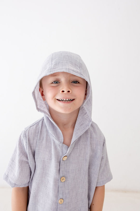 Hooded Set | Grey - Sprout Heritage