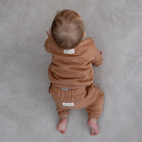 Kids Unbrushed Fleece Tracksuit - Sprout Heritage