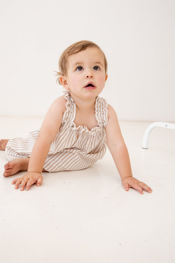 Crossover Dress | Stripes - Sprout Heritage