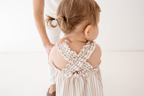 Crossover Dress | Stripes - Sprout Heritage