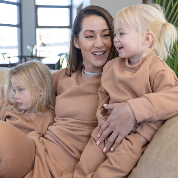 Kids Unbrushed Fleece Tracksuit - Sprout Heritage
