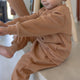 Ladies Unbrushed Fleece Tracksuit - Sprout Heritage