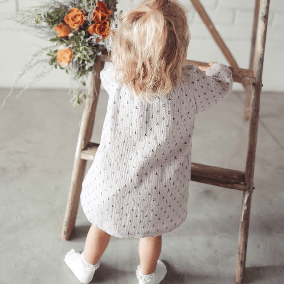 Lita Dress | Ltd Edition Anchor Print - Sprout Heritage