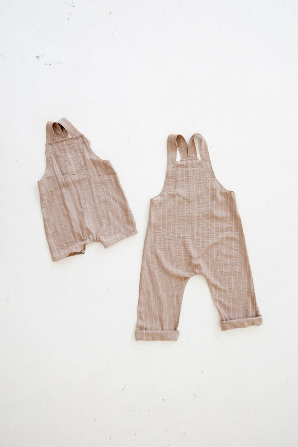 Oliver Dungaree | Beige - Sprout Heritage
