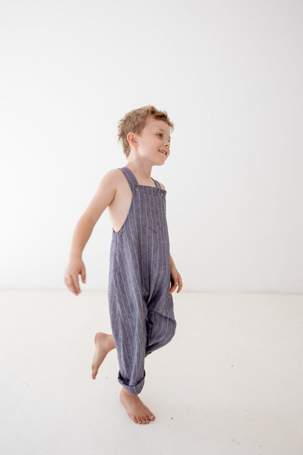 Oliver Dungaree | Blue - Sprout Heritage