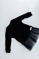 Tulle Sweater dress | Cashmere Rib | Coal - Sprout Heritage